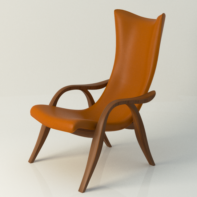 signature chair 3D Model .c4d .max .obj .3ds .fbx .stl .blend 