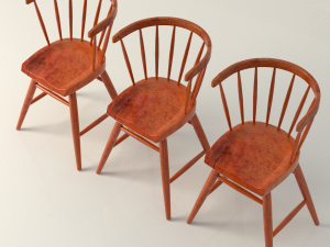 nakashima chair table 3Dモデル