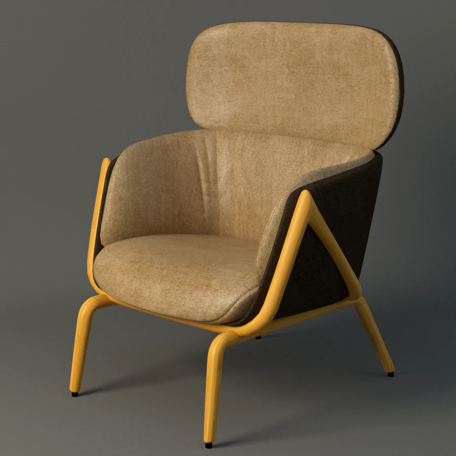 elysa chair 3D Model .c4d .max .obj .3ds .fbx .stl .blend 