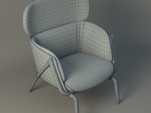 elysa chair Modello 3D
