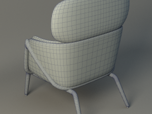 elysa chair Modello 3D
