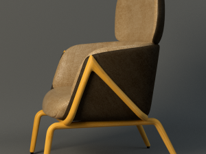 elysa chair Modello 3D