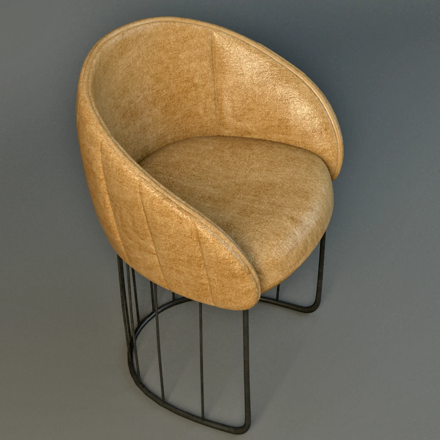 tonella chair 3D Model .c4d .max .obj .3ds .fbx .stl .blend