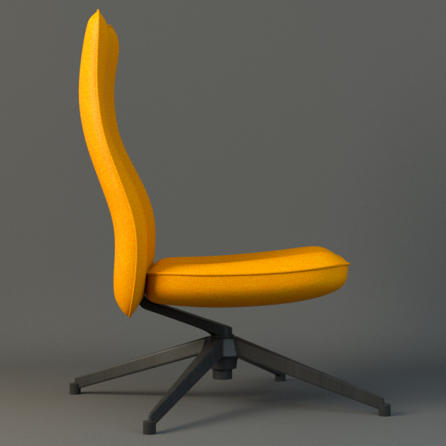 pilot chair knoll Model 3D .c4d .max .obj .3ds .fbx .stl .blend 
