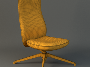 pilot chair knoll Model 3D