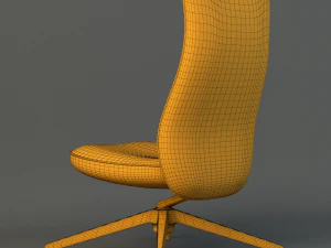 pilot chair knoll 3D Model