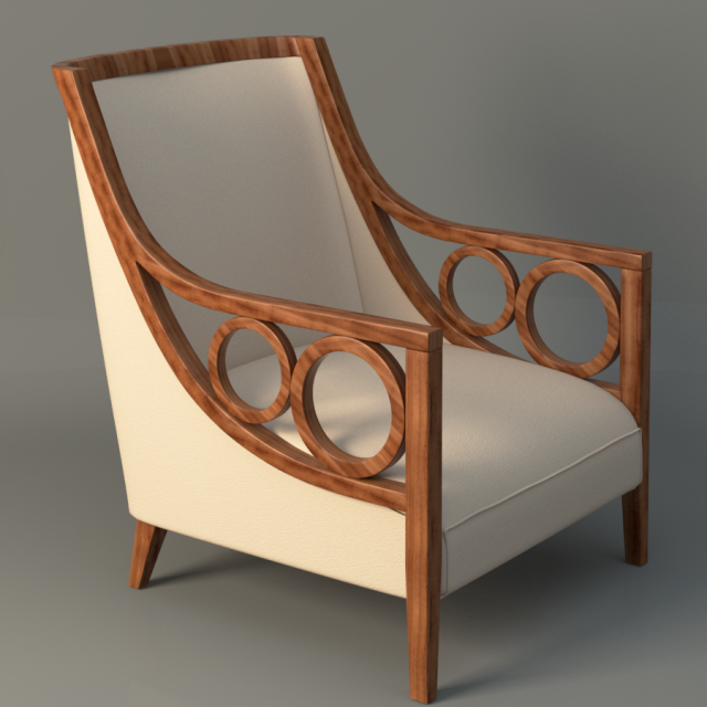 maclean arm chair 3D Модель .c4d .max .obj .3ds .fbx .stl .blend 