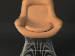 warren platner lounge chair Model 3D