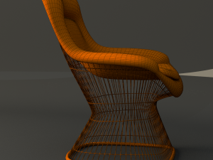 warren platner lounge chair Model 3D