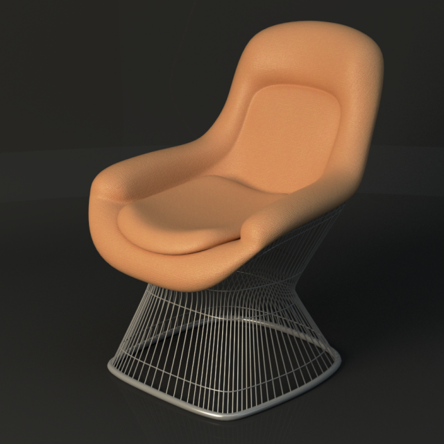 warren platner lounge chair Model 3D .c4d .max .obj .3ds .fbx .stl .blend 