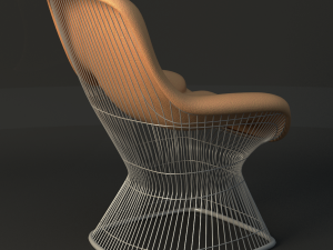 warren platner lounge chair Model 3D