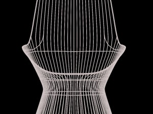 warren platner lounge chair Model 3D