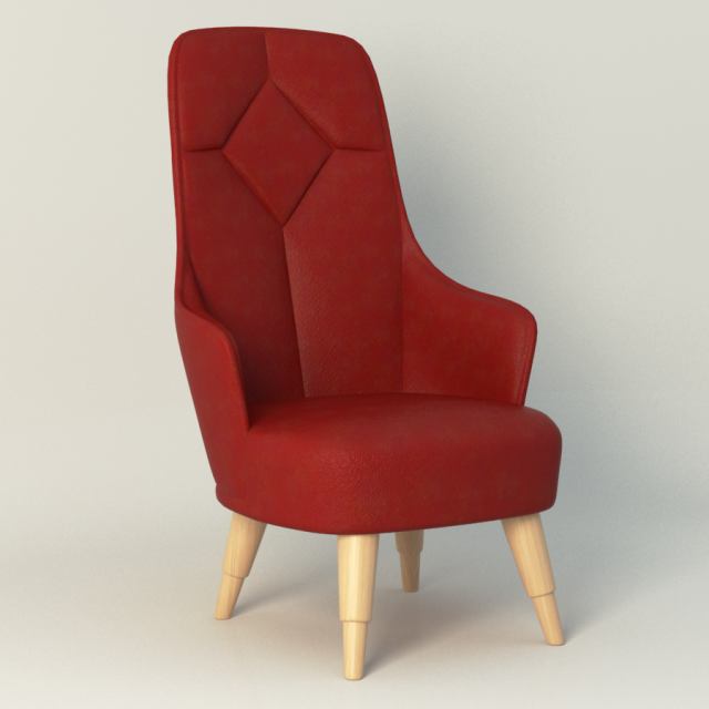 emma garsnas chair 3D Model .c4d .max .obj .3ds .fbx .stl .blend 