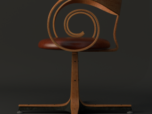 pair george mulhauser plycraft desk chairs 3D Model