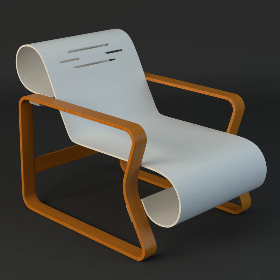 alvar aalto chair 3D Model .c4d .max .obj .3ds .fbx .stl .blend 