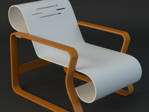 alvar aalto chair 3D Model