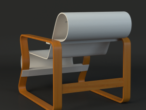alvar aalto chair 3Dモデル