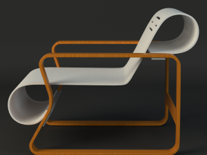 alvar aalto chair 3Dモデル