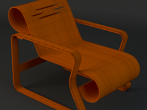 alvar aalto chair 3Dモデル