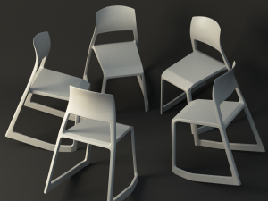 34 tip ton chair 3Dモデル