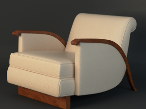 jacques emile ruhlmann chair 3D Model