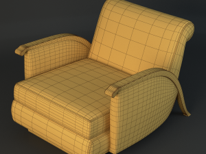 jacques emile ruhlmann chair Modelo 3D