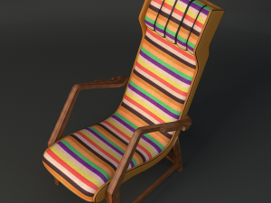 rare italian lounge chair 3D Model