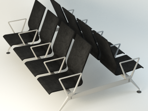 airports transportation chair 3Dモデル