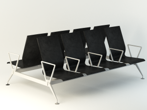 airports transportation chair 3D Model