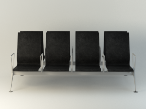 airports transportation chair 3D Model
