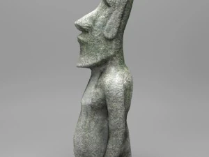 easter island moai statue 3D Model