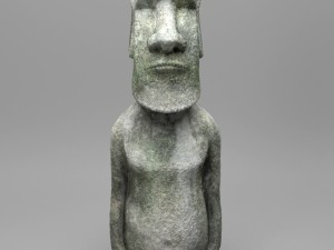 easter island moai statue Modelo 3D