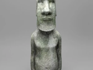 easter island moai statue 3D Model