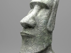 easter island moai statue Modelo 3D
