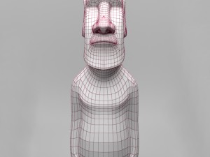 easter island moai statue Modelo 3D