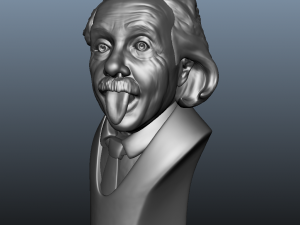 albert einstein bust 3D मॉडल