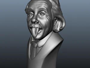albert einstein bust 3D Model