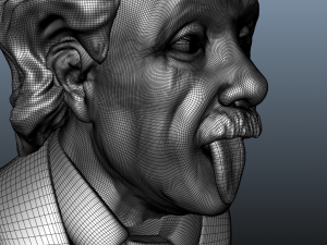 albert einstein bust 3D मॉडल