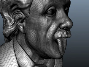 albert einstein bust 3D Model