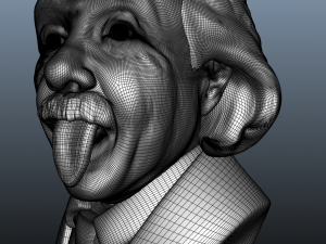 albert einstein bust 3D मॉडल