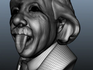 albert einstein bust 3D Model