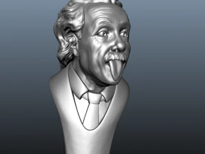 albert einstein bust 3D Model