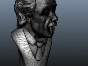 albert einstein bust 3D Model