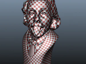 albert einstein bust 3D Model