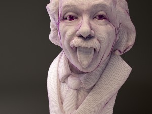 albert einstein bust 3D मॉडल