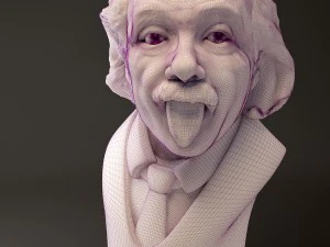 albert einstein bust 3D Model