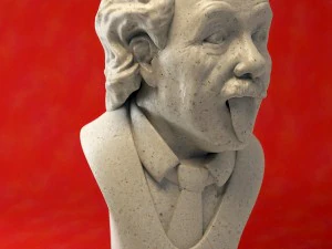 albert einstein bust 3D Model