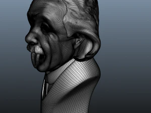 albert einstein bust 3D Model