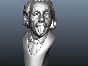 albert einstein bust 3D मॉडल