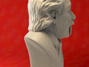 albert einstein bust 3D Model
